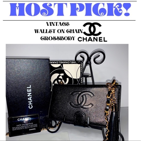 CHANEL Handbags - CHANEL Vintage Wallet on Chain Crossbody